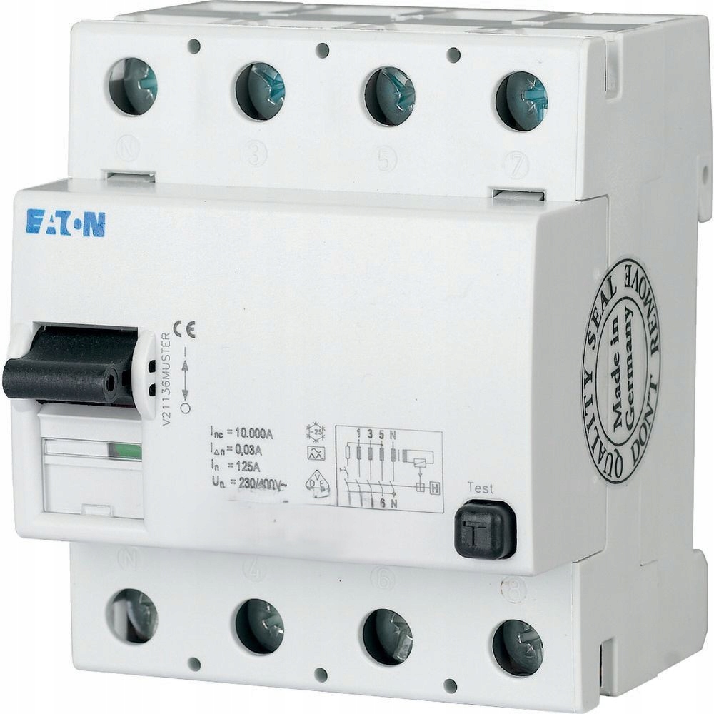 Eaton 102823 PFIM-100/4/003 Wyłącznik różnicowoprądowy 10kA,In=100A