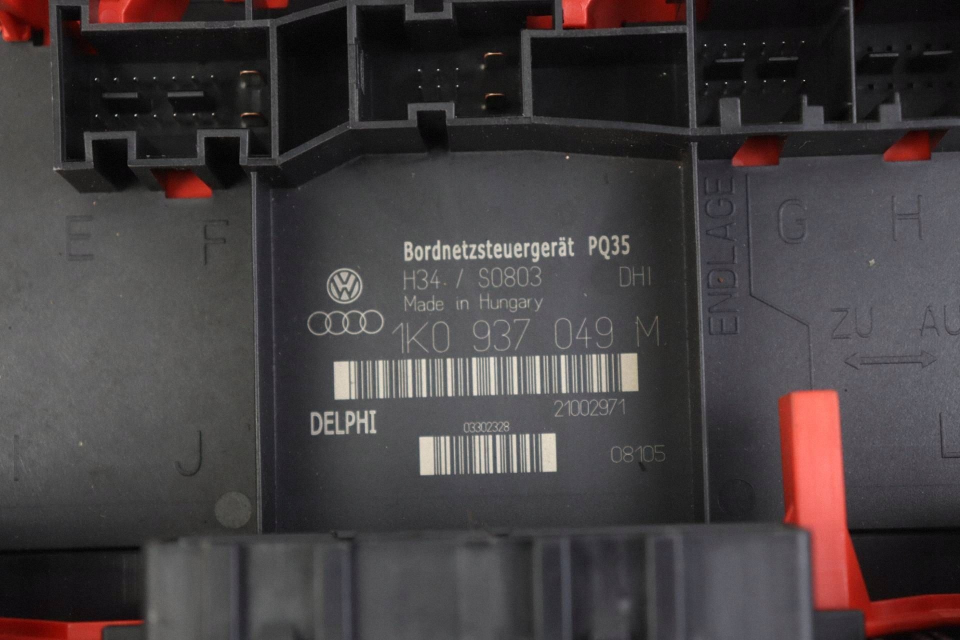 VW TOURAN and GOLF V control unit comfort control unit 1K0937049M