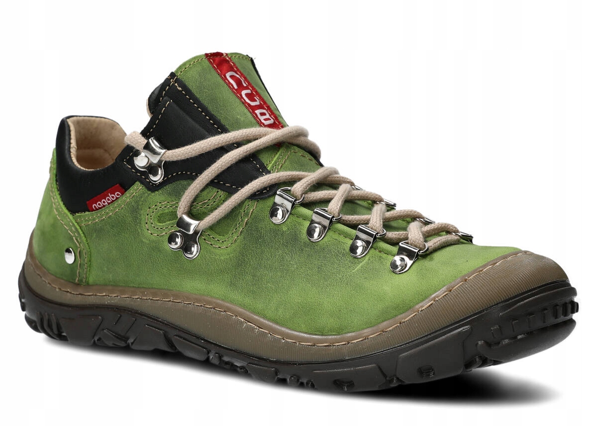 NAGABA 054 JASNY ZIELONY CRAZY - PÓŁBUT TREKKINGOWY DAMSKI - ROZMIAR 40