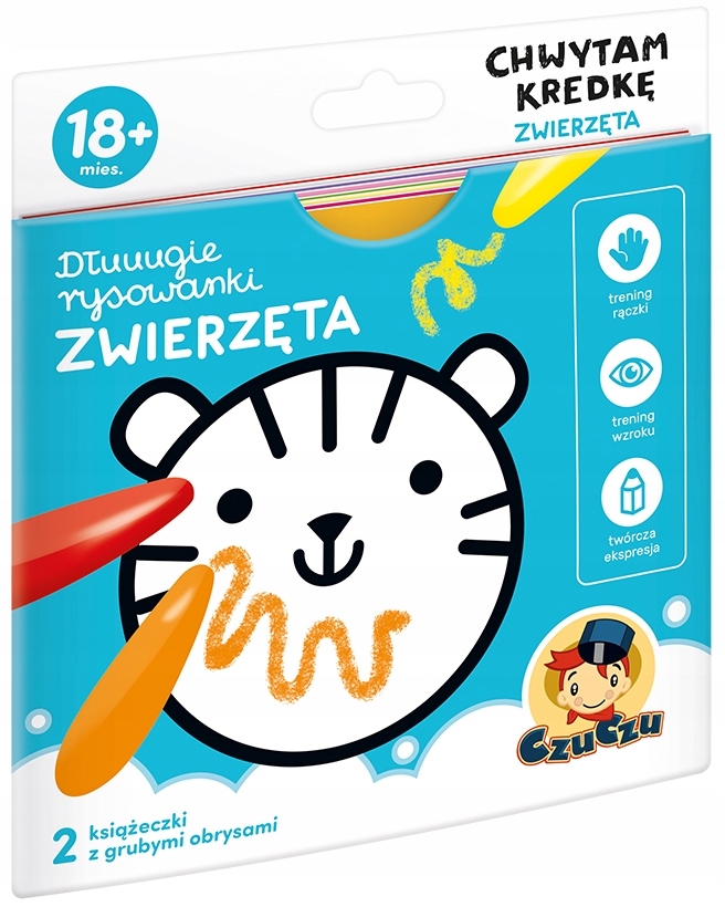 

CzuCzu Dłuuugie Rysowanki Chwytam Kredkę Zwierzęta