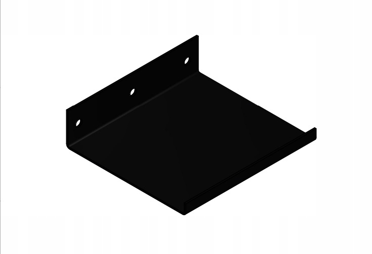 

Półka na książki, dekoder, czarny połysk Loft