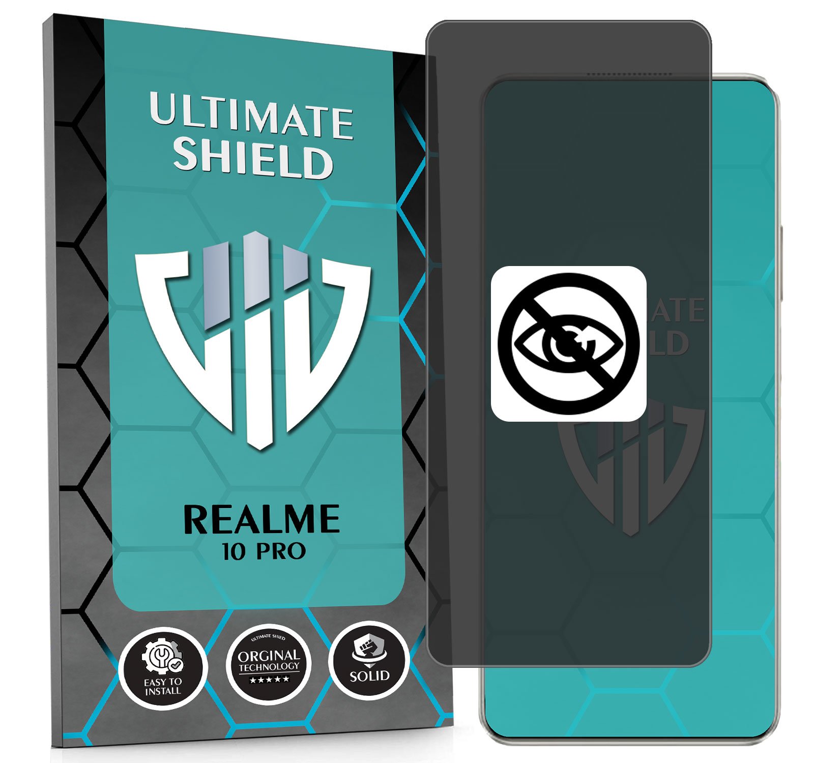 Sklo 5D Privacy Private Anti-spy Pro Realme 10 Pro Hydrogelové Matné