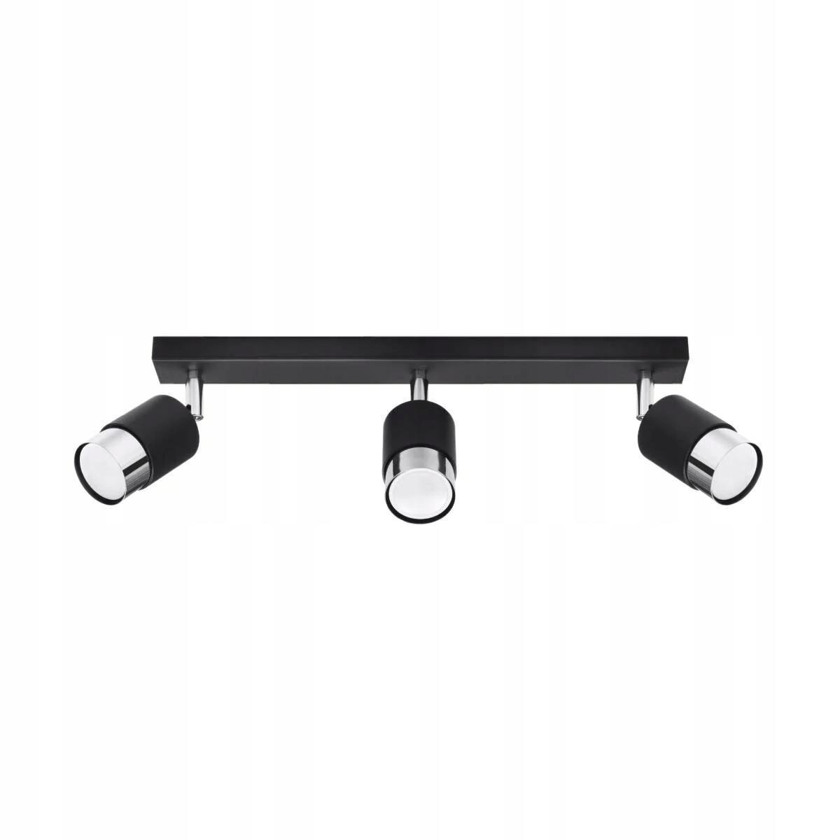 Sollux Lighting Stropní Svítidlo Černý/Chrom Nero 3xGU10 10W SL.1066