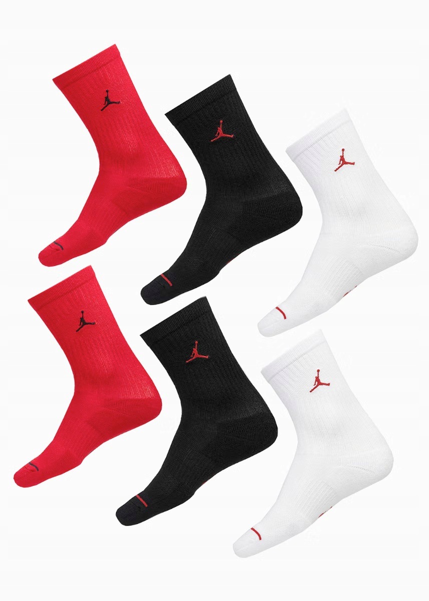 Nike Jordan Ponožky Everyday Dri-fit VEL:38-42 HV6228 900 6 Párů