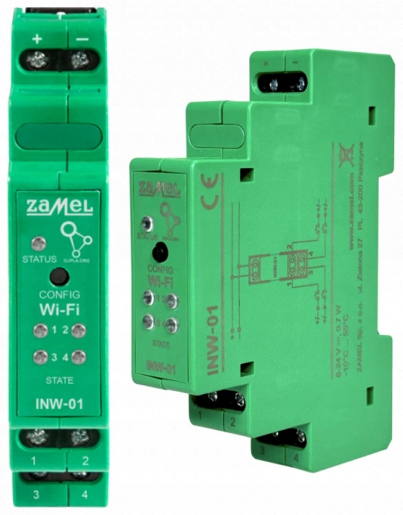 Interfejs wejść sygnalizacyjnych Wi-Fi Supla Zamel INW-01