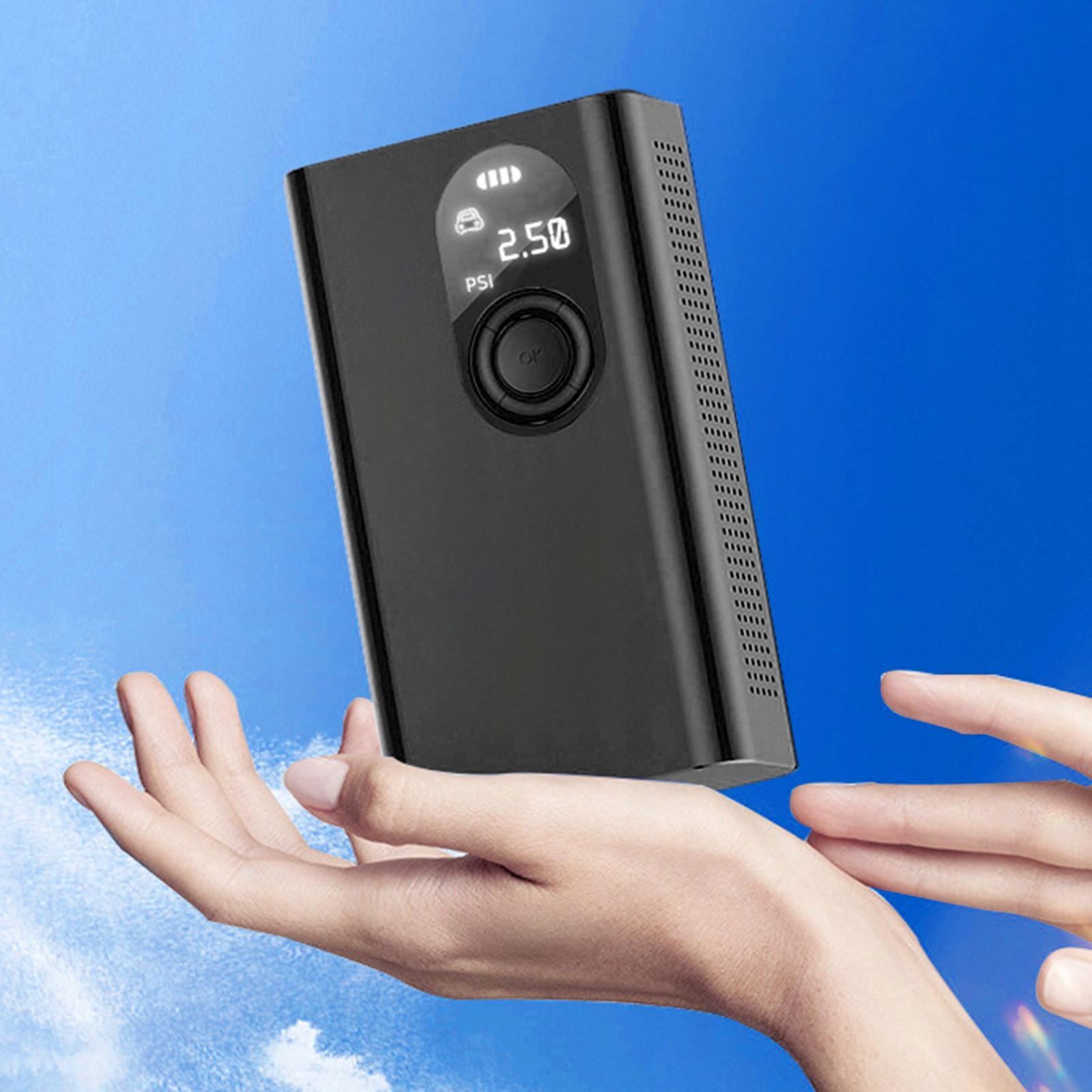 Przenośny elektryczny inflator do opon LED z oświetleniem Mini Kod producenta 687365