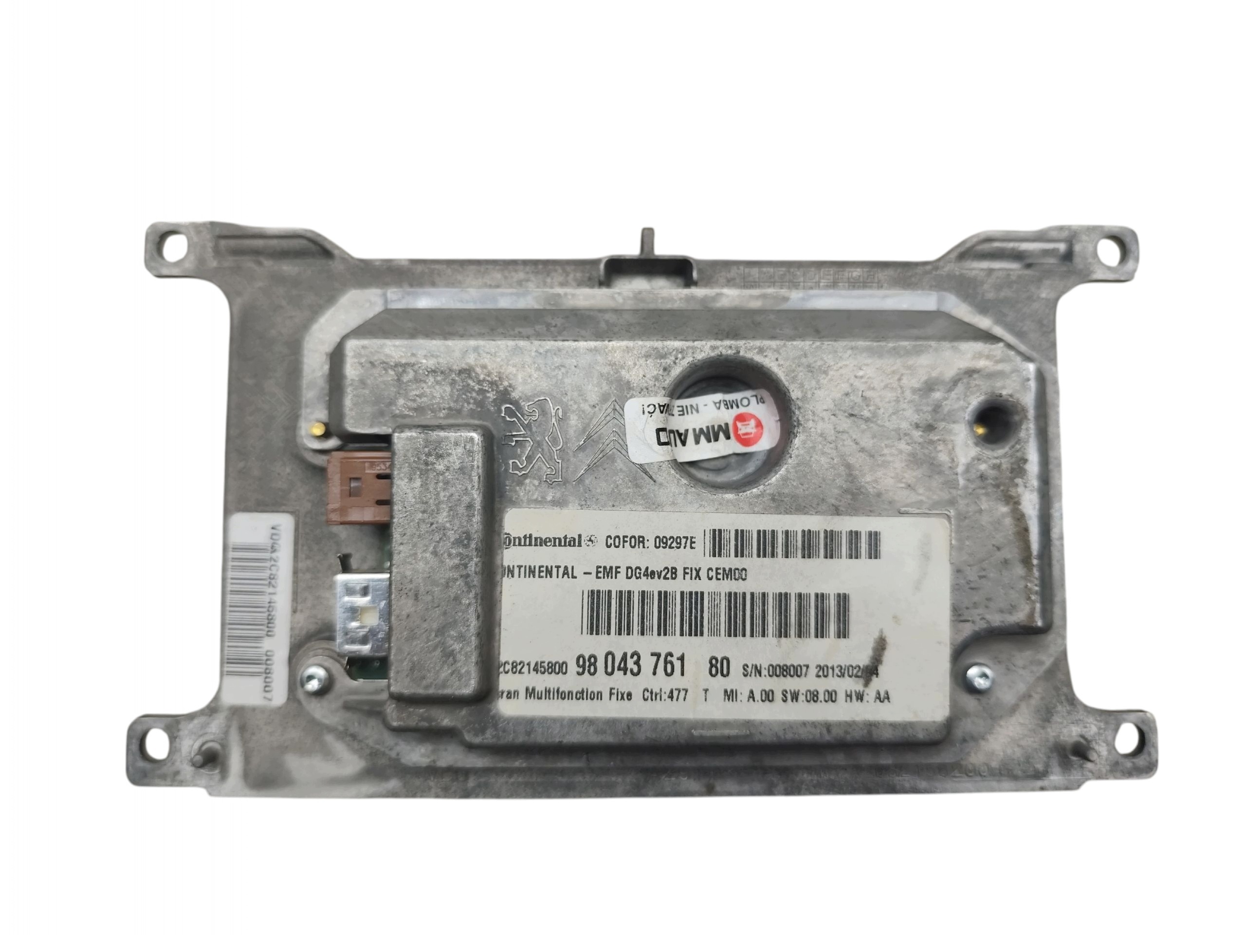 display navigation devices GPS PEUGEOT 508 and (2010-2014) 9804376180