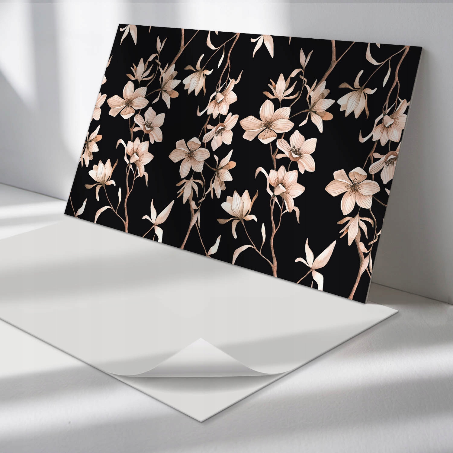 Sada samolepících vinylových panelů Květinový vzor na pozadí 6 x 60 x 30 cm