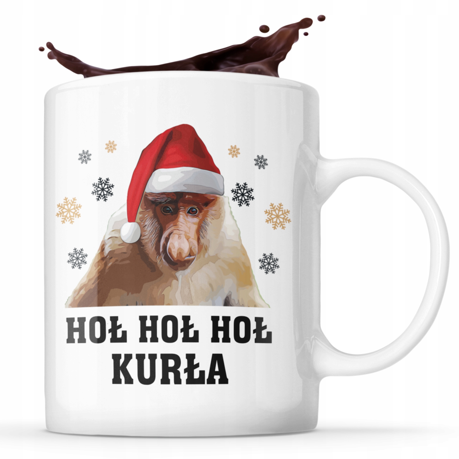 

Kubek Świąteczny Na Święta Śmieszny Nosacz Hoł