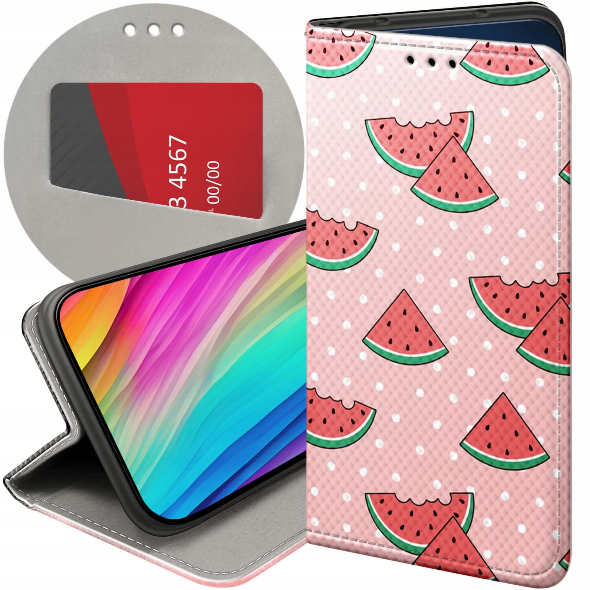 Etui Z Klapką Do Xiaomi Redmi 15 4G 5G Arbuz Z Arbuzem Melon Case