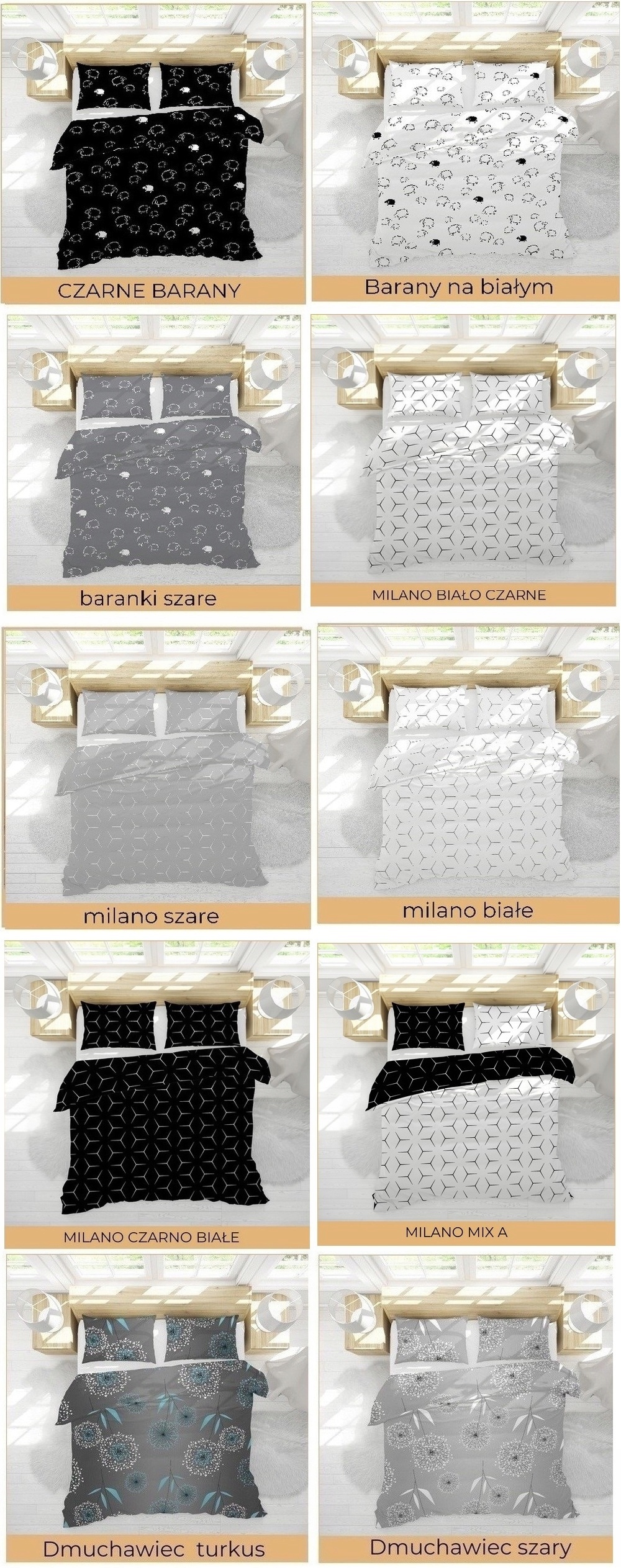 POŚCIEL BAWEŁNIANA 160x200cm +2 poszewki 70x80cm POLSKA GRUBA 100% BAWEŁNA Marka Posciel-Hurt