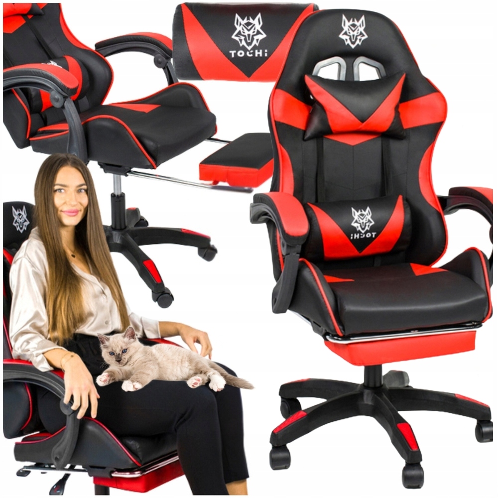 Křeslo k psacímu stolu pro děti otočná kancelářská herní židle s podnožkou