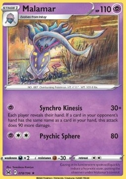 Karty Pokemon (LOR 078) Malamar