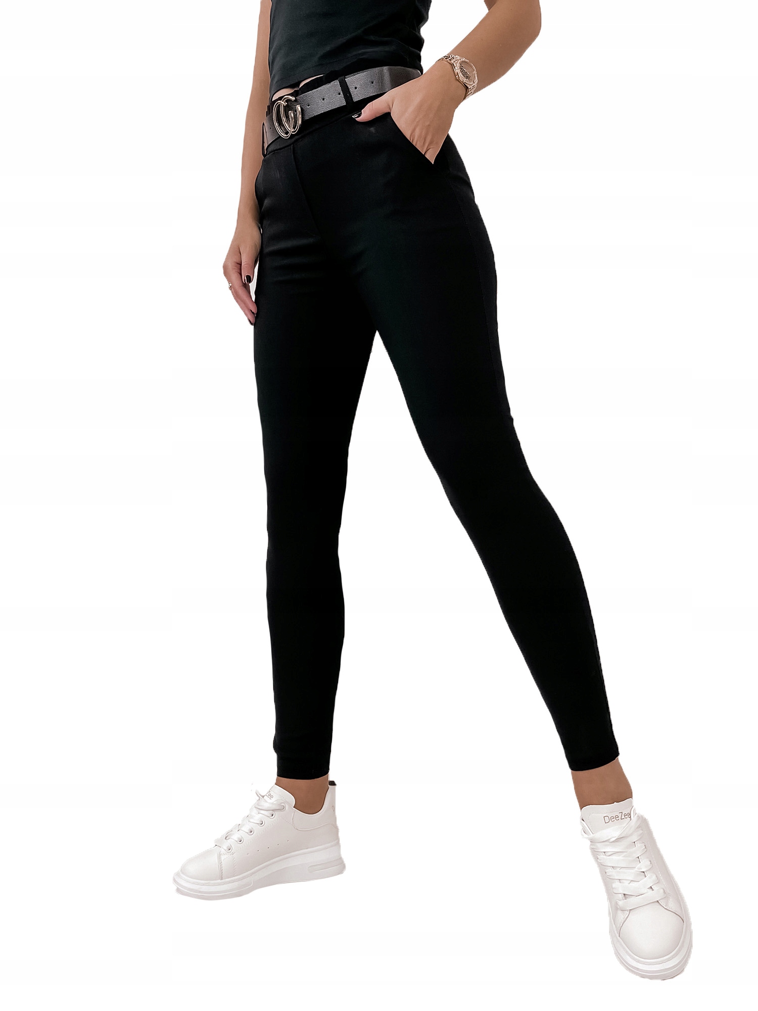 

Spodnie z wiskozy Andalusia Czarne S