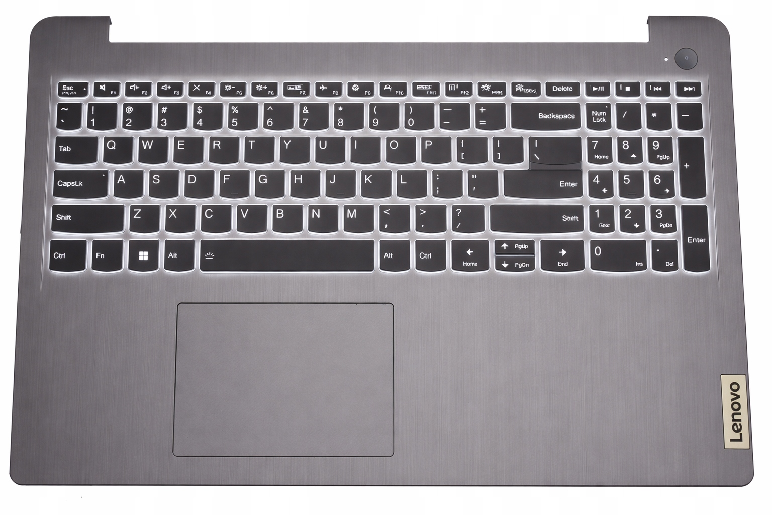 Kryt Palmrest Klávesnice pro Lenovo IdeaPad 3 15ITL6 15ADA6 15ALC6 s Led