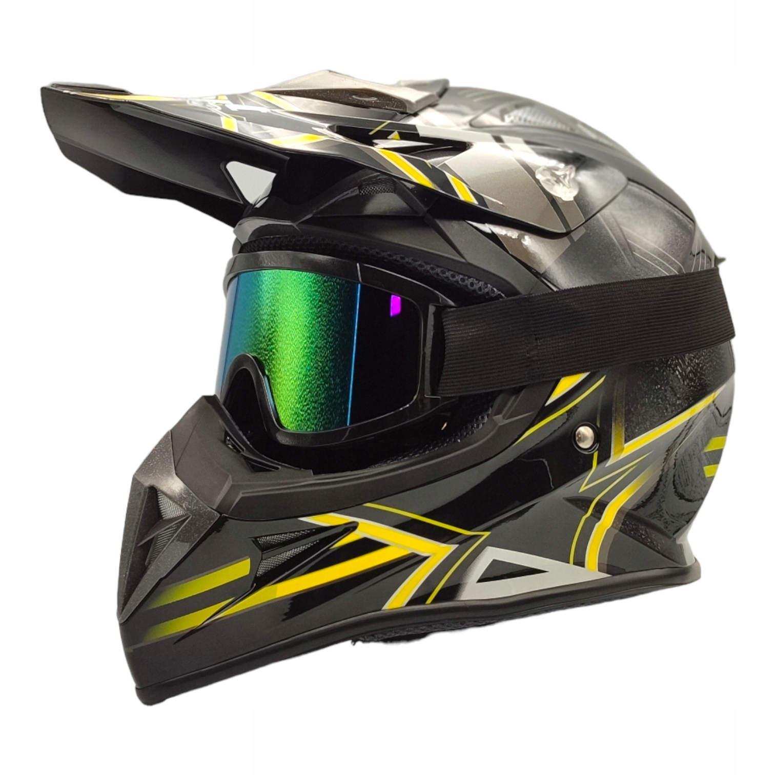 

Kask Motocyklowy Crossowy Enduro Quad M Gogle
