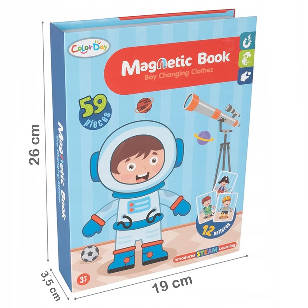 KLOCKI MAGNETYCZNE PUZLE UKŁADANKA MAGNETYCZNA UBIERANIE LALI DOPASOWYWANIE Bohater / Bajka brak