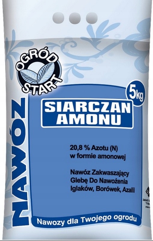 

Siarczan Amonu Zakwaszający Glebę 5kg Ogród Start