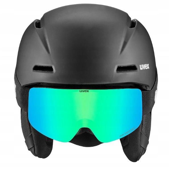 Uvex Set Viti Jr Czarny Mat 54-58, Gogle narciarskie #st