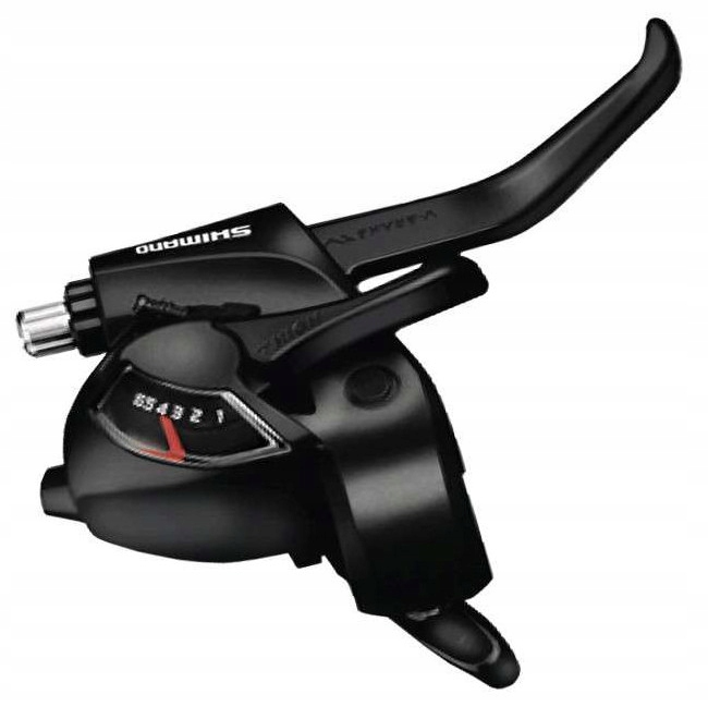 Klamkomanetka prawa tył czarna Shimano ST-EF41 x6