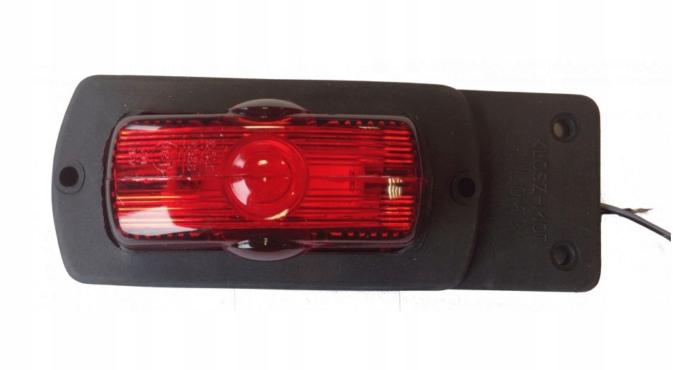 LAMPA OBRYSOWA OBRYSÓWKA CZERWONA WISZĄCA NA UCHWYCIE GUMOWYM TYŁ +ZARÓWKA