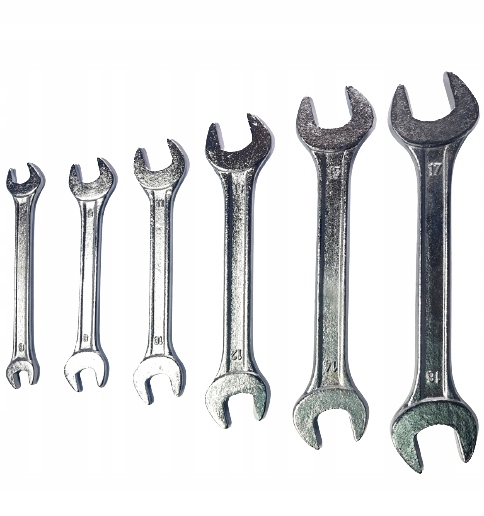 

Zestaw kluczy płaskich chromowane 6 sztuk 6-17mm