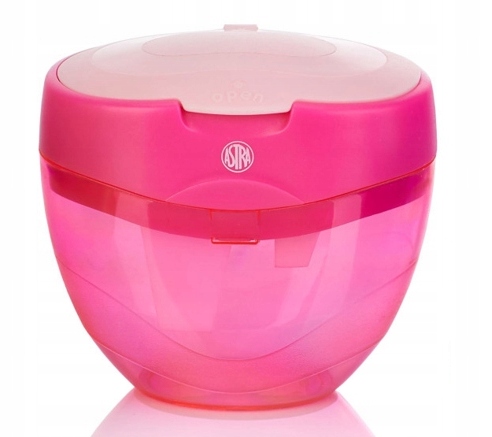 Temperówka potrójna z pojemnikiem ASTRA JUMBO RÓŻ