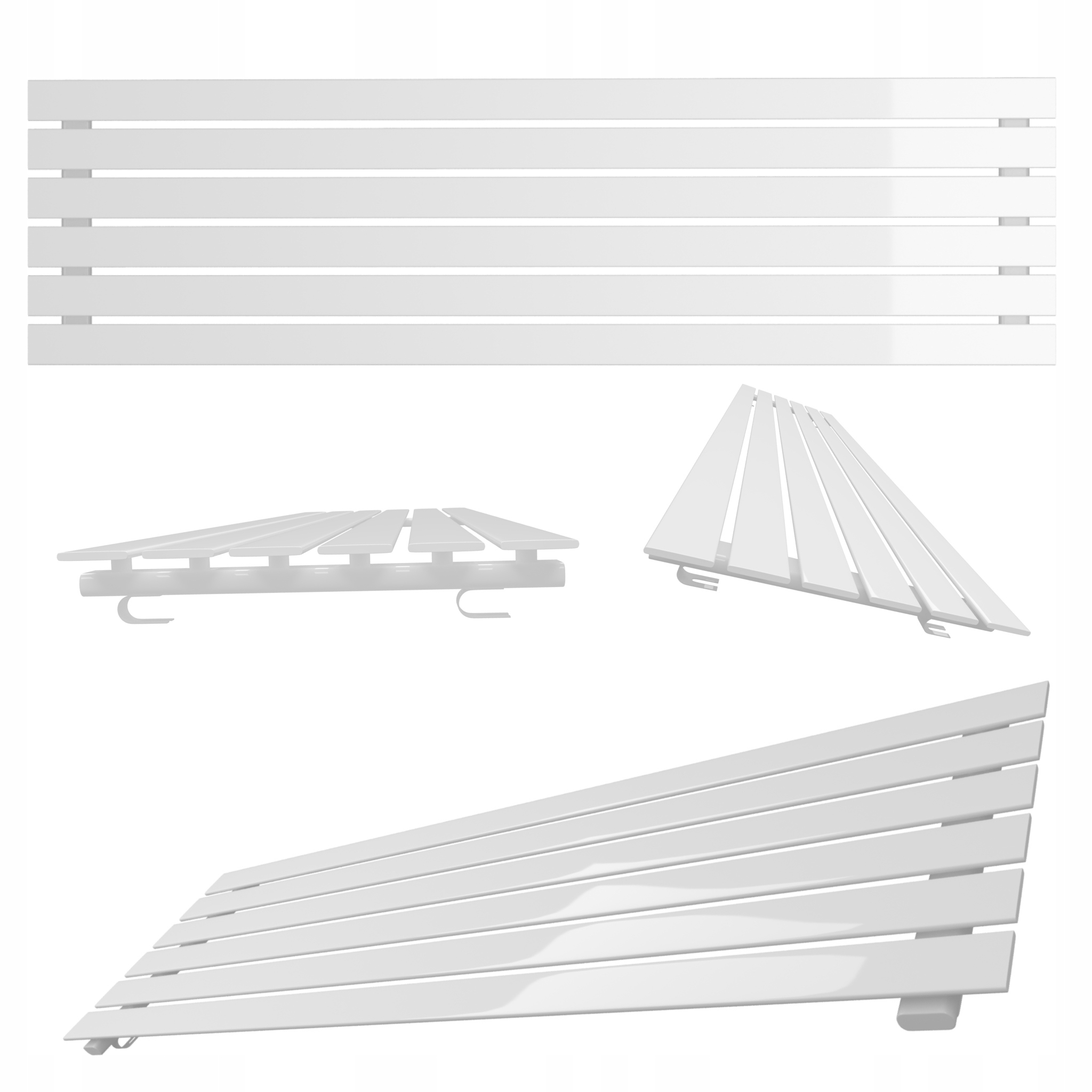 Horizontální pokojový radiátor Belloslim 45x140 bílý P