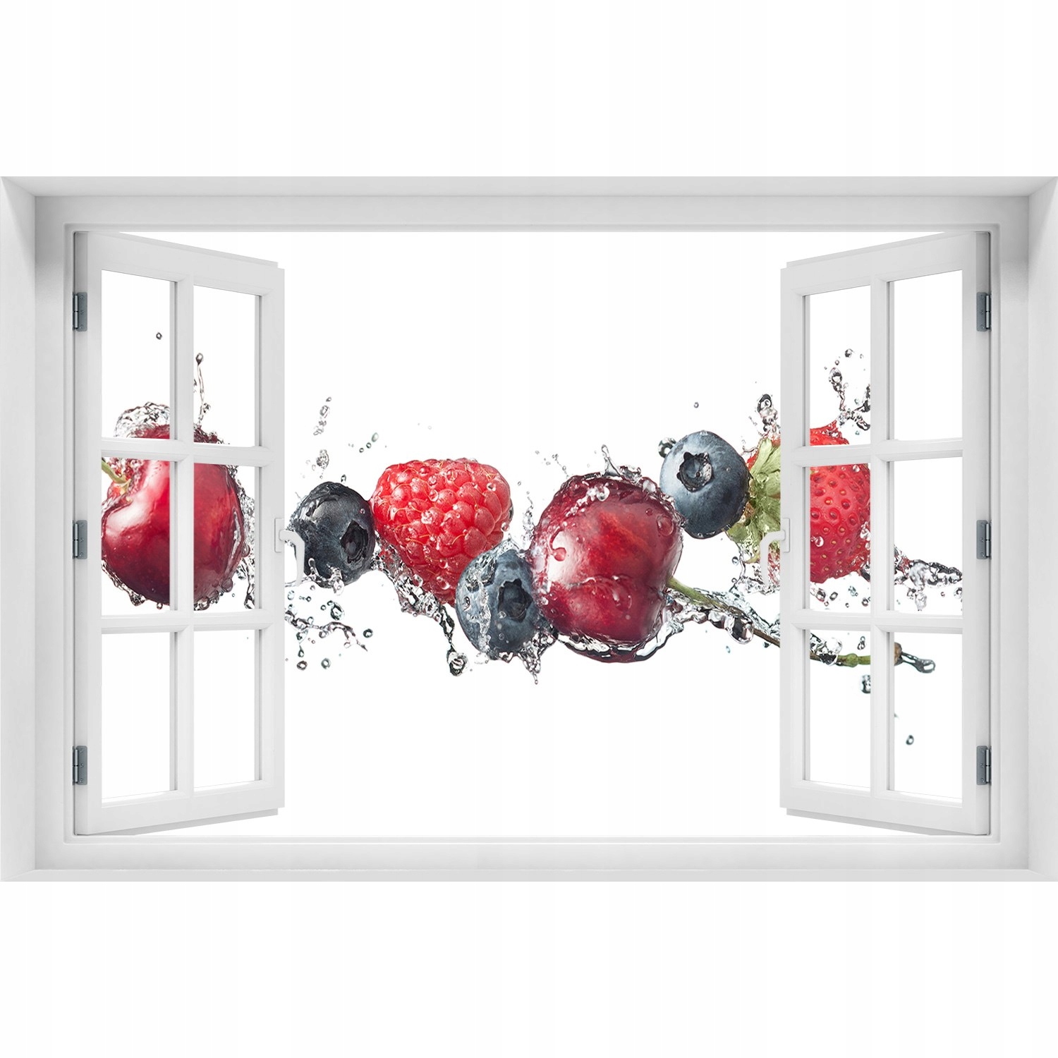 

Samoprzylepna Naklejka ścienna Owoce leśne 90x60