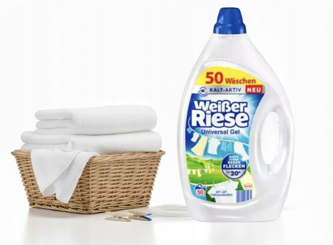 Levně Weisser Riese gel Universal 50 praní 2,25 l pro bílé i světlé barvy