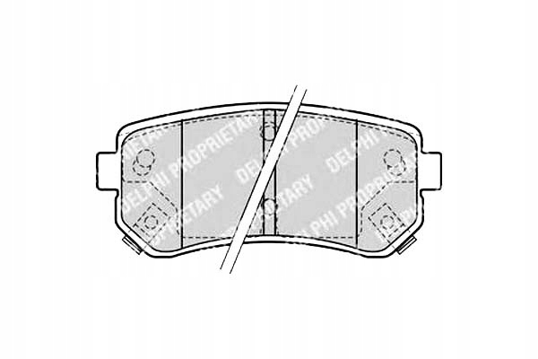 Delphi Komplet Brzdových Destiček Zadní Hyundai Accent III Asistent řidiče #28