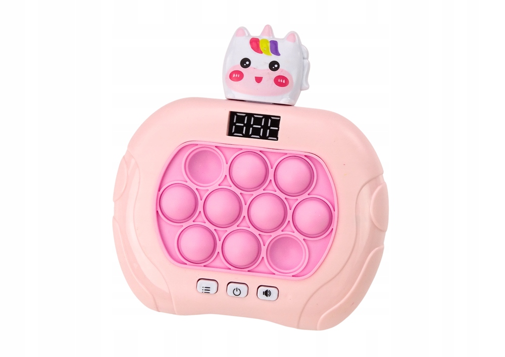 Gra Pop-It Wac A Mole Jednorożec Światła Dźwięki Różowa Rodzaj Fidget Spinner