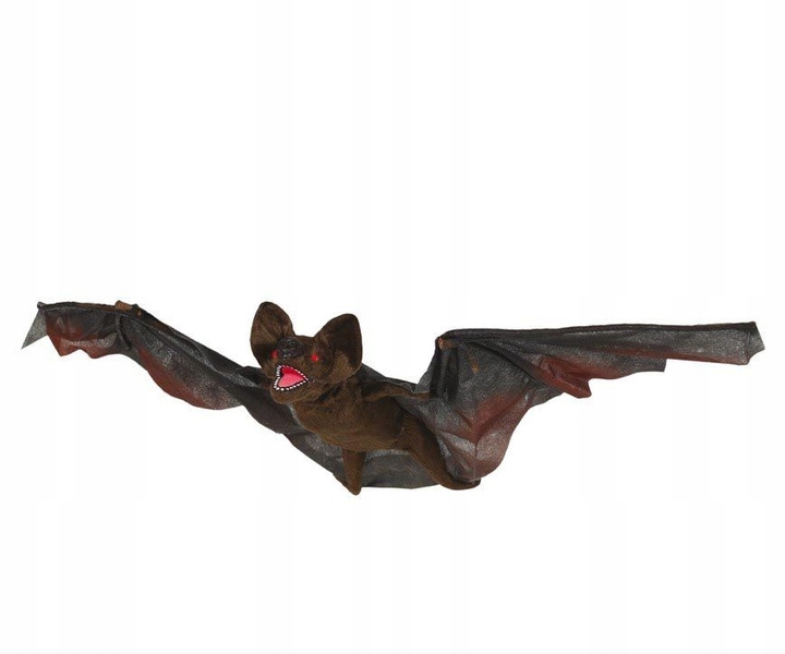 Interaktivní Dekorace Netopýr 90 CM Zvuky Pohyb Halloweenské Dekorace