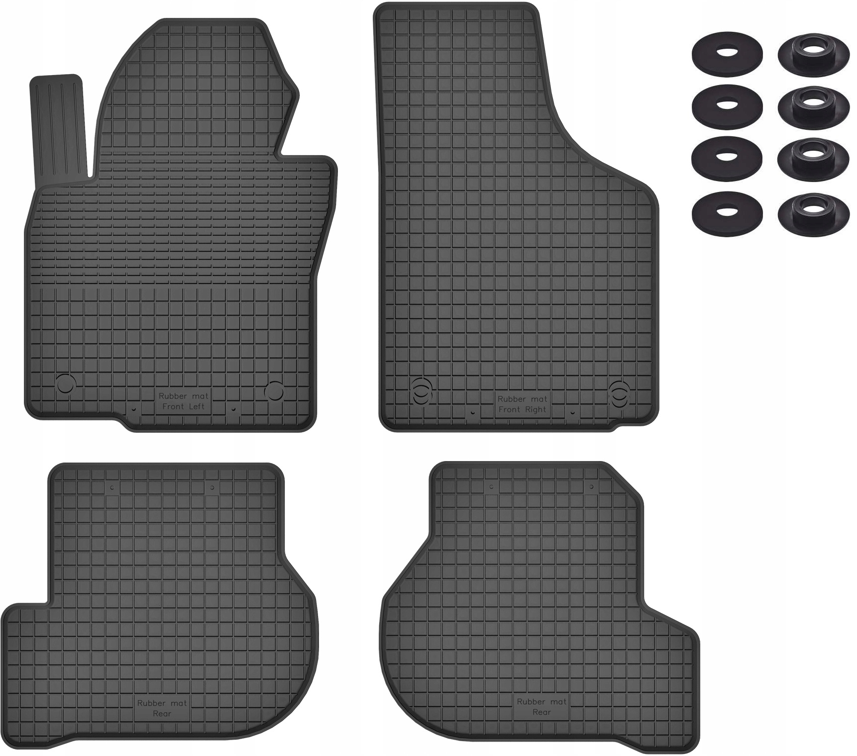 КИЛИМКИ КОРИТА ШКОДА OCTAVIA 2 II YETI + КРІПЛЕННЯ