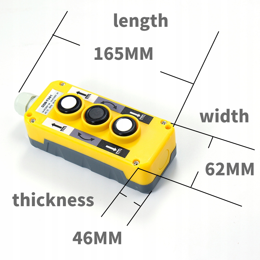 COB381 Przełącznik Przycisk Pilot Windy Wciągark Marka inna
