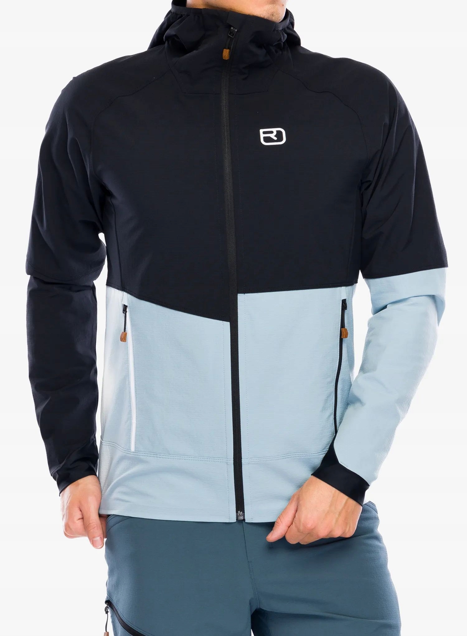 Softshellová bunda Ortovox Punta Berrino Hooded Jacket black raven M