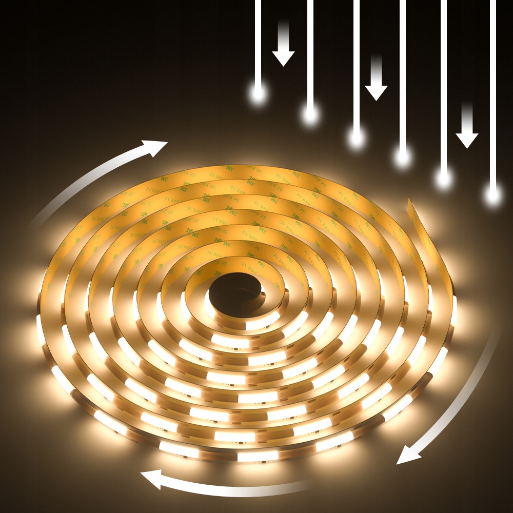 Cyfrowa taśma Led Cob Cct biały ciepły zimny Wled WS2811 576 LED/m 24V 5m