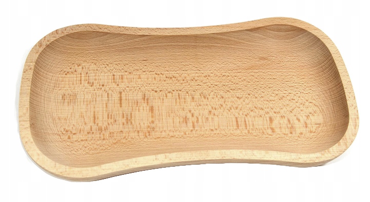 

Korytko Talerz na Przekąski Potrawy Drewno Bukowe