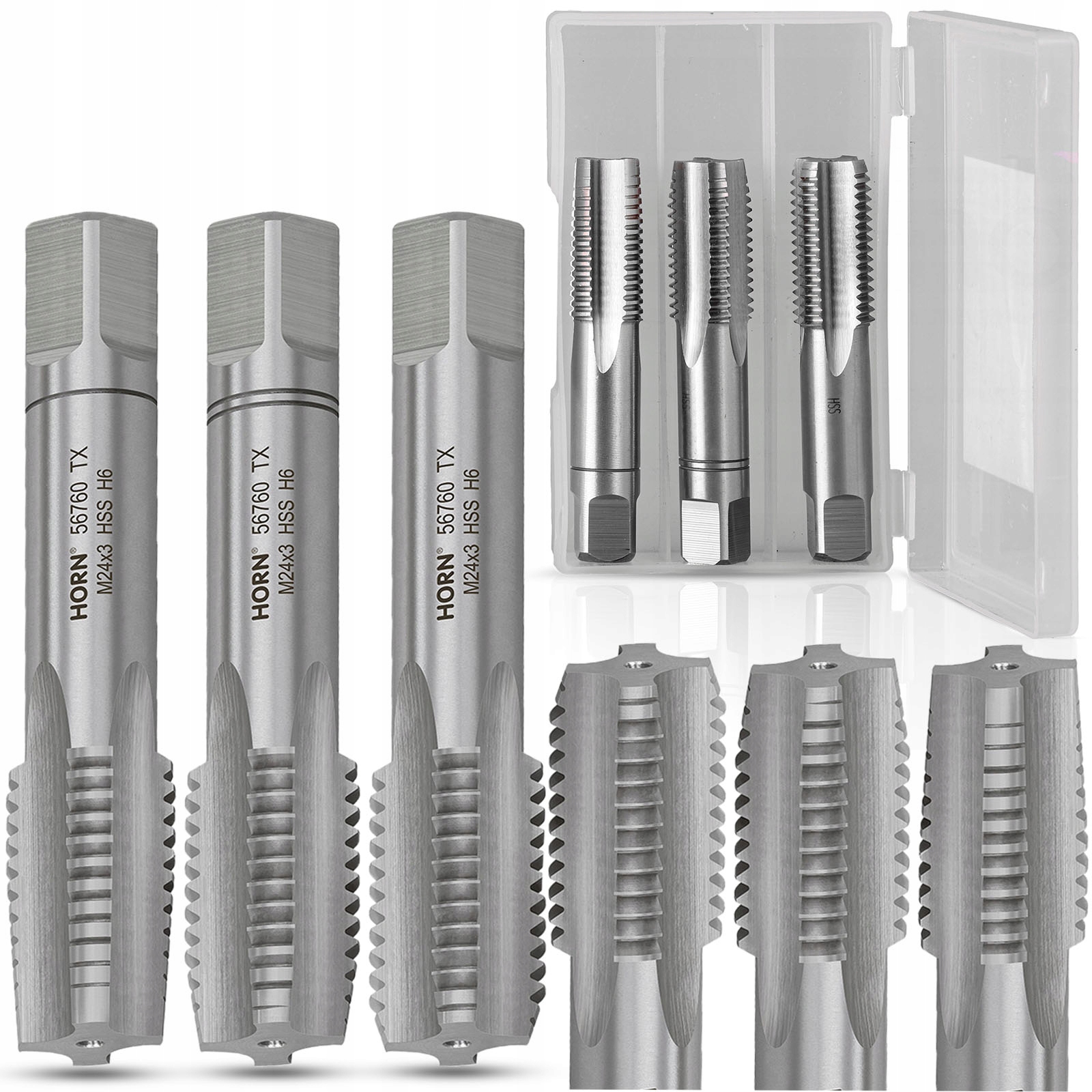 

Gwintownik M24 Hss Gwint M24x3.00 mm Komplet 3szt