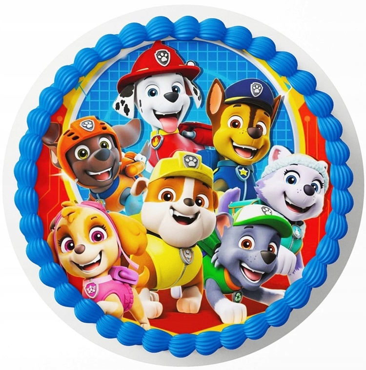 Opłatek na tort PSI PATROL tekst imię GRATIS EAN (GTIN) 5901780807580