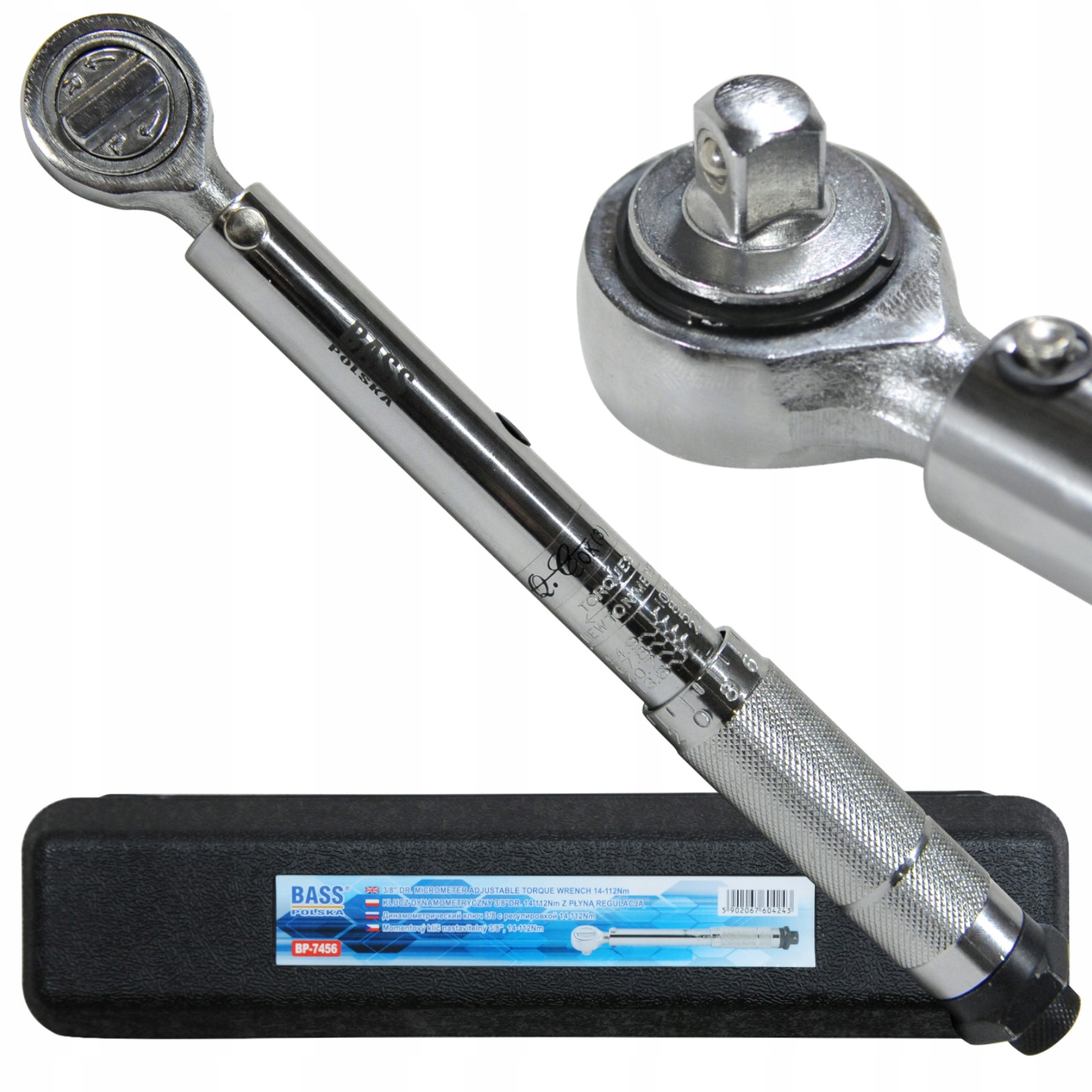 

Bass Polska Klucz Dynamometryczny 3/8'' 14-112Nm