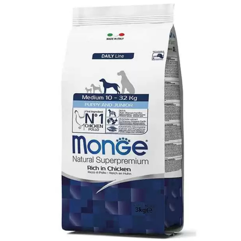 Monge Medium Puppy & Junior 12kg