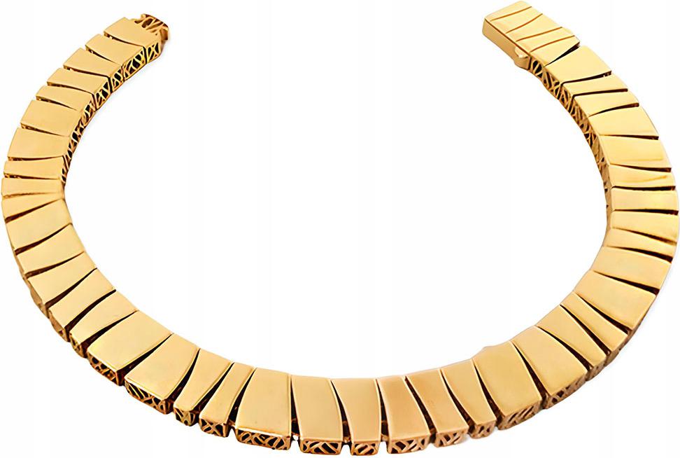 Zlatý náramek 585 hladký, módní náramek jako dárek 14k