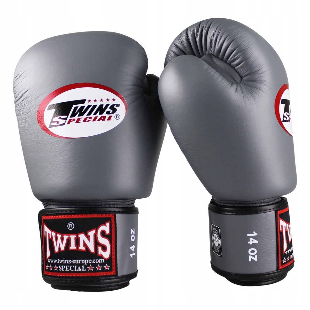 Twins Boxerské rukavice z přírodní kůže BGVL-3 Šedé 10oz