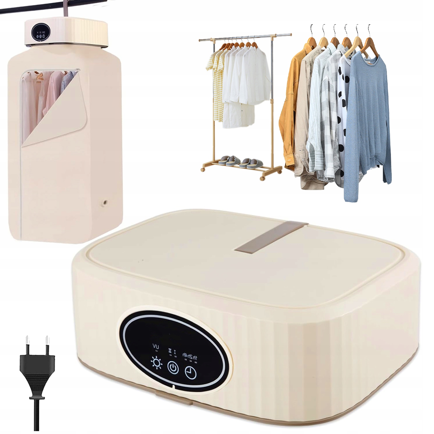 Multifunkční Mini Skládací Sušák Na Prádlo 600 W Sušák