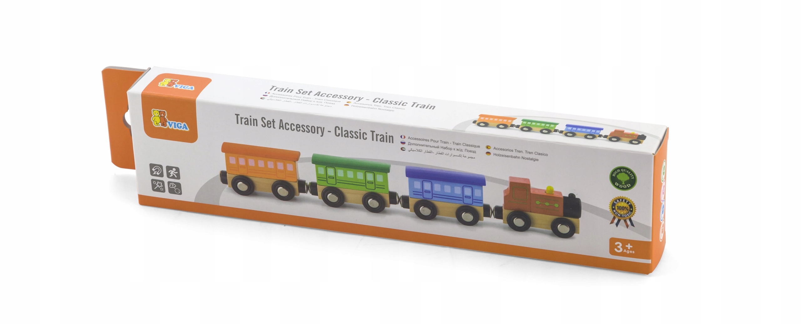 Pociąg Wagoniki Ciuchcia Zestaw do kolejki VIGA Marka Viga