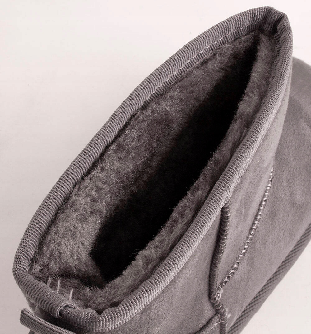 7881 SZARE OCIEPLANE BOTKI ŚNIEGOWCE NA PLATFORMIE GRUBA PODESZWA 41 Materiał wkładki inny