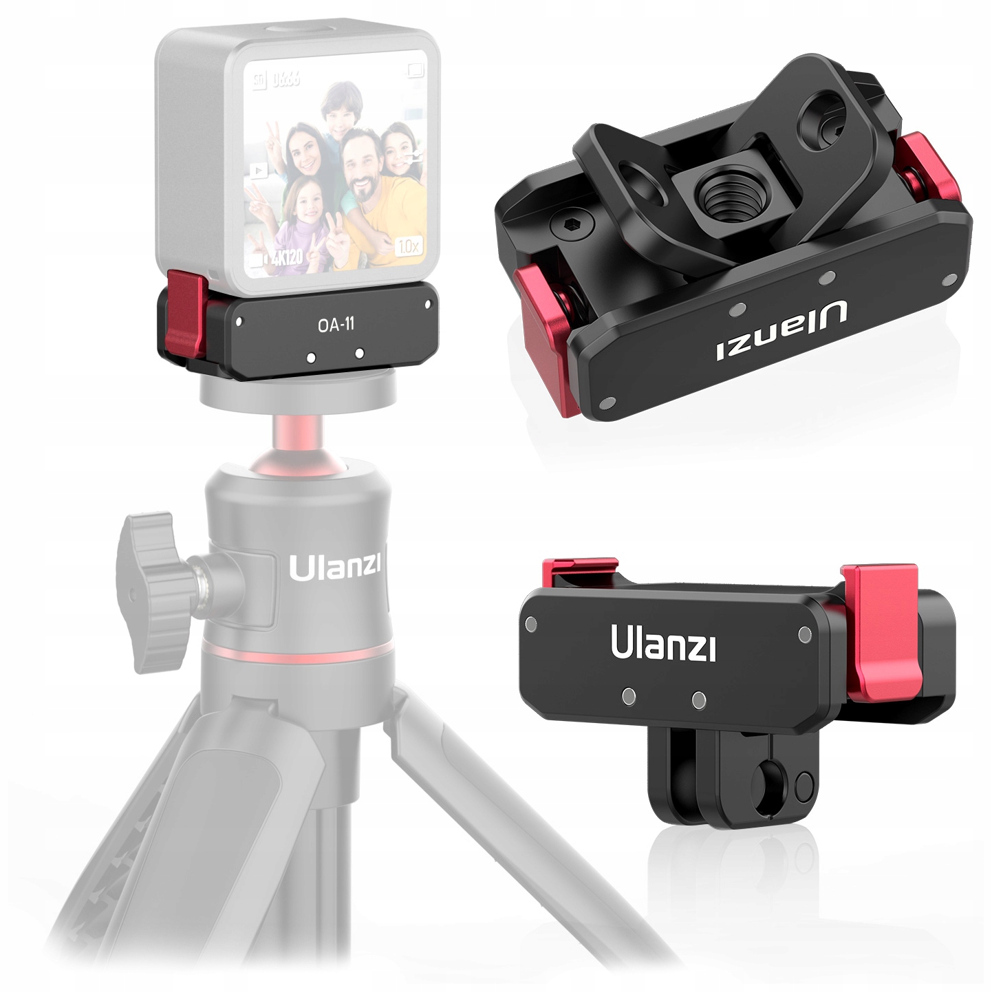 Magnetyczny uchwyt statywowy 1/4” i systemowy GoPro do Dji Action 2