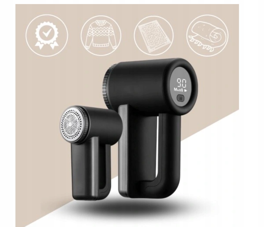 MOCNA BEZPRZEWODOWA GOLARKA DO UBRAŃ SWETRÓW TAPICERKI KANAPY MASZYNKA Model Lint X-Remover