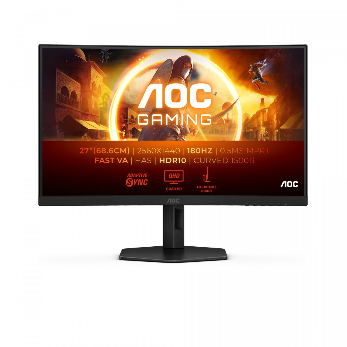 Aoc Monitor CQ27G4X 27 cali Zakrzywiony Fast Va 180Hz